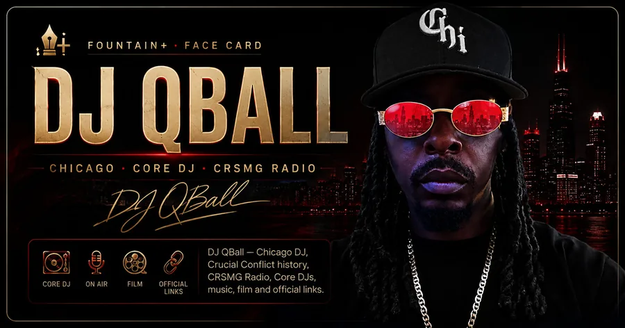 DJ QBALL Face Card