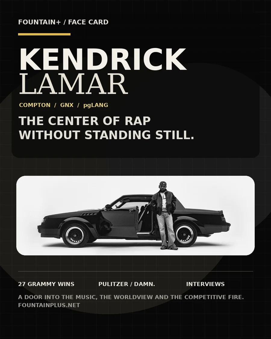KENDRICK LAMAR Face Card