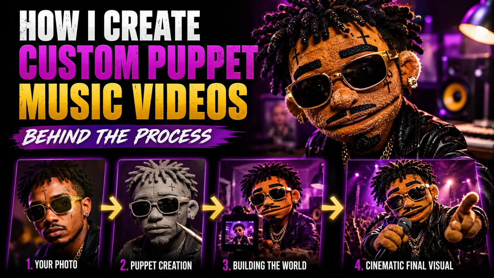 How custom puppet music videos are created video thumbnail